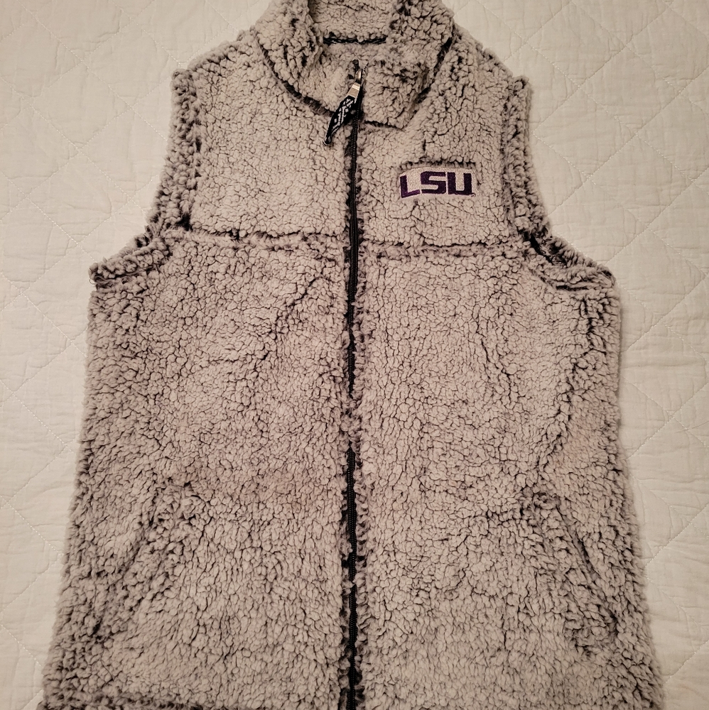 LSU sherpa vest